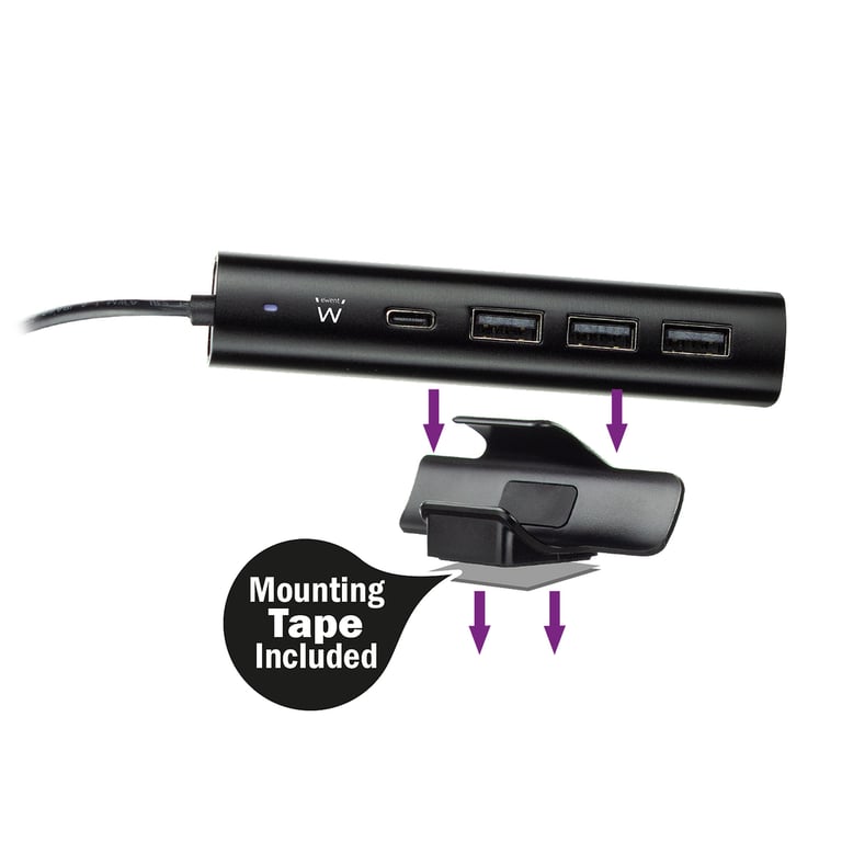 Ewent Ew1317 Caricatore USB da tavolo da 36 W con 1 USB-C con alimentatore