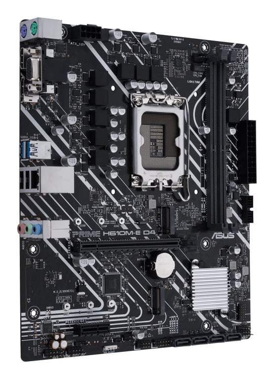ASUS PRIME H610M E D4 Intel H610 LGA 1700 micro ATX Neuf - vue 3