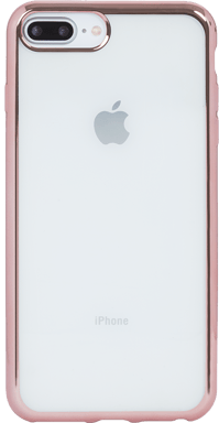 Coque pour iPhone 6 / 7 / 8 Plus Contour métal Or Rose Bigben
