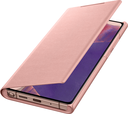 Samsung Funda para Galaxy Note20 Folio LED View Cover con tarjetero Rosa