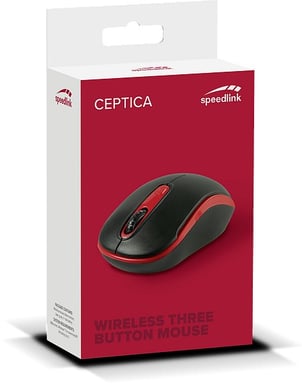 SPEEDLINK Ceptica ratón Oficina Ambidextro RF inalámbrico Óptico 1600 DPI
