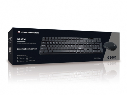 Clavier Conceptronic Orazio01ES – Sans Fil QWERTY Espagnole, 109 Touches - vue 3