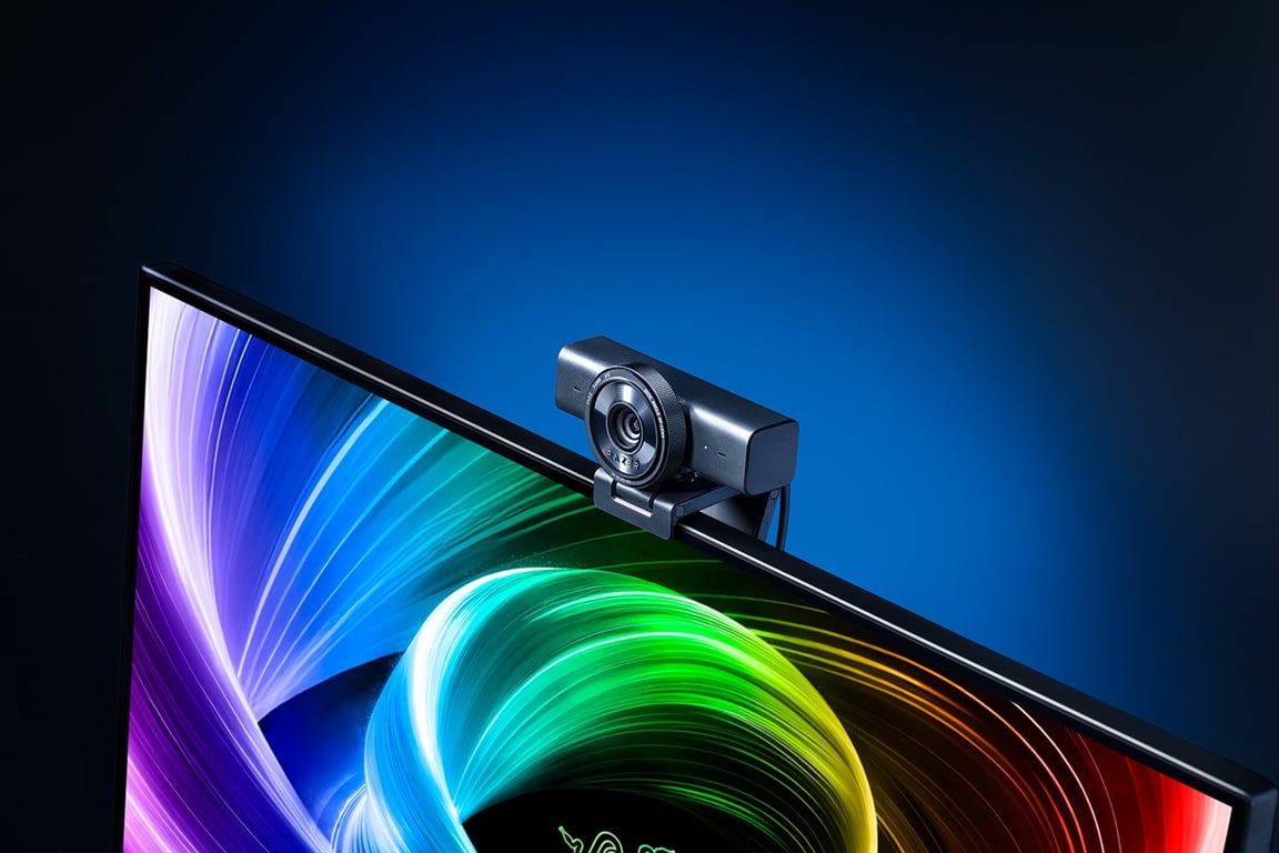 Razer Kiyo V2 X Webcam Quad HD 3 7 MP 60 fps ClipSoporte - vue 7