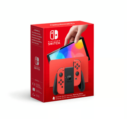 Switch OLED Roja 64 GB y Mario Kart 8 Deluxe
