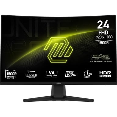 MSI MAG 242C écran plat de PC 59,9 cm (23.6 ) 1920 x 1080 pixels Full HD LCD Noir - Neuf