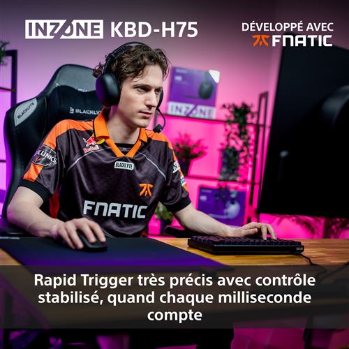 INZONE KBD-H75 - Clavier Gaming filaire Sony, Noir - AZERTY - Neuf