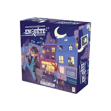 Jeu de société Tout le Monde Enquête Detective Topi Games 2-6 joueurs Gris
