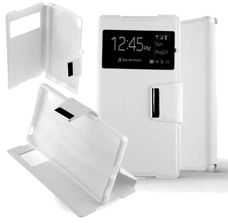 Etui Folio compatible Blanc Sony Xperia Z5 Premium