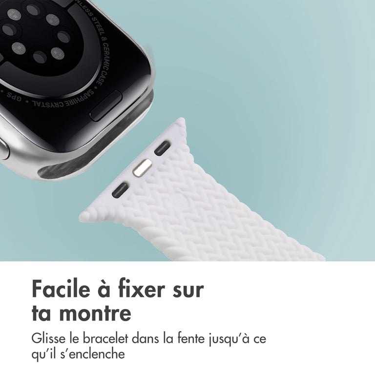 Bracelet Apple Watch 49mm Silicone tressé - vue 8