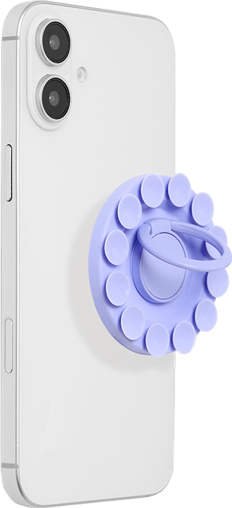 Support Smart Ring Ventouses Anneau Stand et Selfie Magnétique Lavande Bigben Neuf