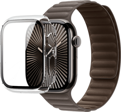 Force Case Estuche para Apple Watch 10 46mm Translúcido Reforzado Transparente