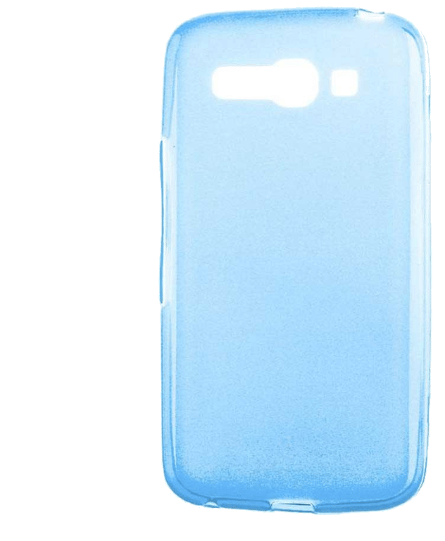 Coque silicone unie compatible Givré Bleu ciel Alcatel One Touch Pop C9