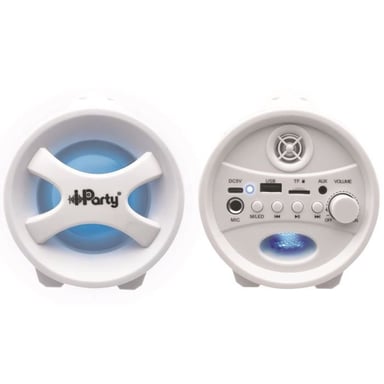 FLASHBOOM Altavoz Bluetooth portátil totalmente iluminado con micrófono con cable desmontable iParty - LEXIBOOK