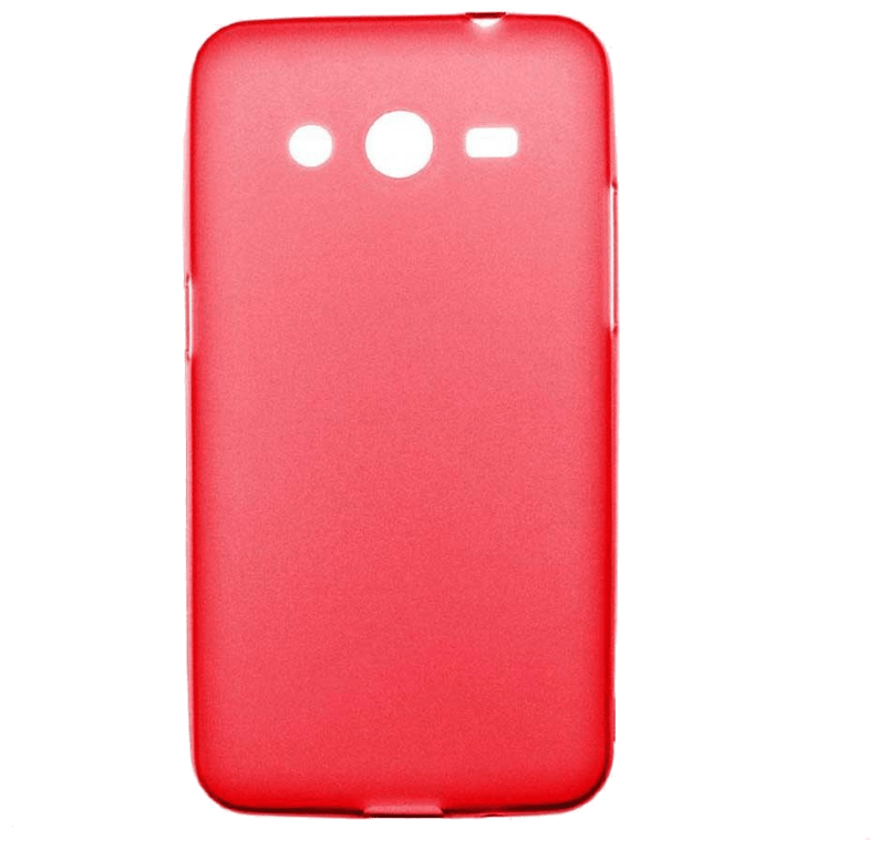Coque silicone unie compatible Givré Rouge Samsung Galaxy Core 2