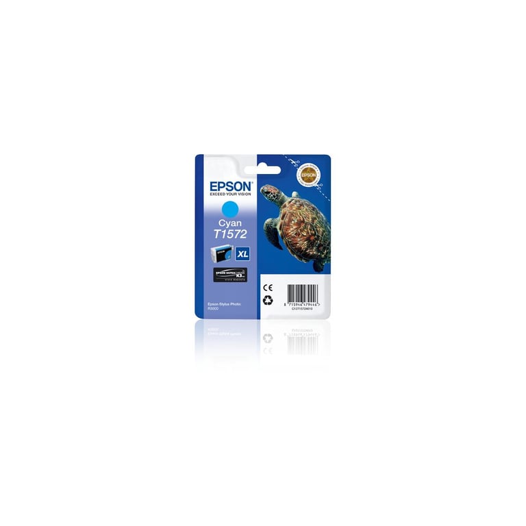 Epson T1572 25.9 ml cyan originale blister cartouche d'encre pour Stylus Photo R3000 - vue 3