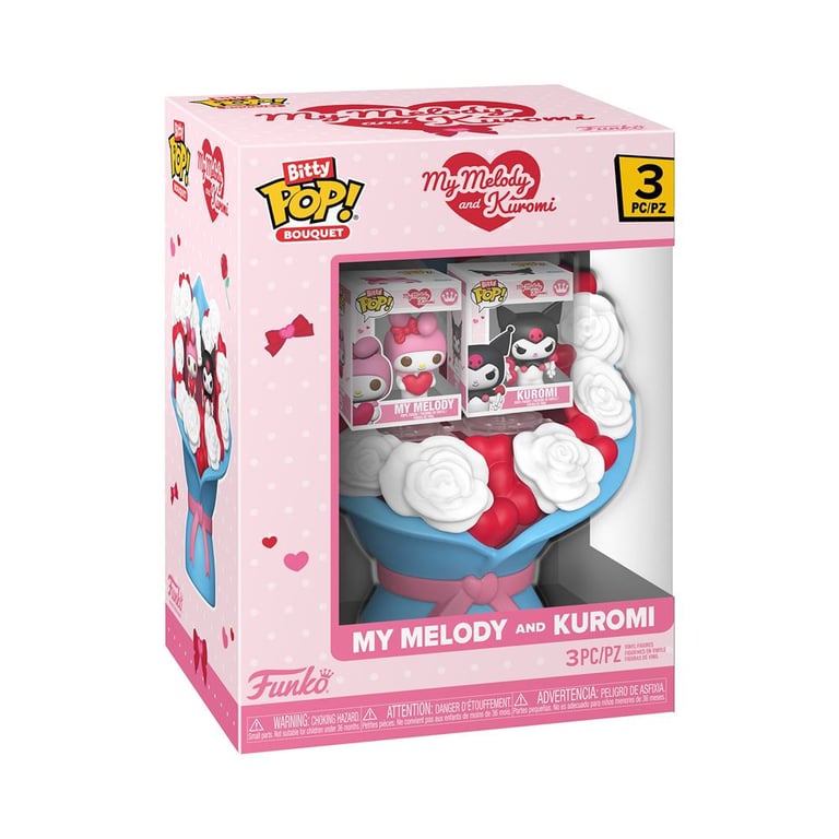 Figurines Funko Bitty Pop Bouquet Sanrio Valentines My Melody & Kuromi - vue 2
