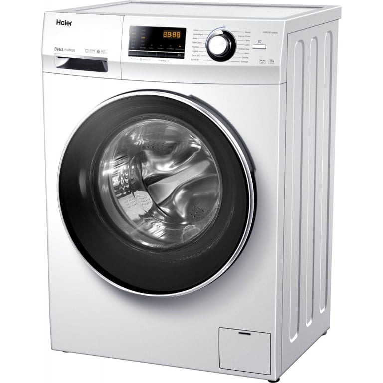 Lave-linge hublot HAIER HW90-B14636N-FR - 9 kg - Direct motion - 1400 trs/min - Classe A  - 16 progr - Neuf