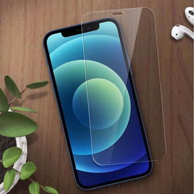 MW Protection d'écran pour iPhone 12/12 Pro POLYBAG avec applicateur intégré Transparent