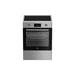 Cuisinière induction posable BEKO FBE69303MWC 4 foyers four chaleur brassée 72 L inox noir