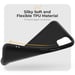 Moozy Minimalist Series Coque en silicone pour Huawei P40 Lite, noir - Finition mate fine et souple en TPU