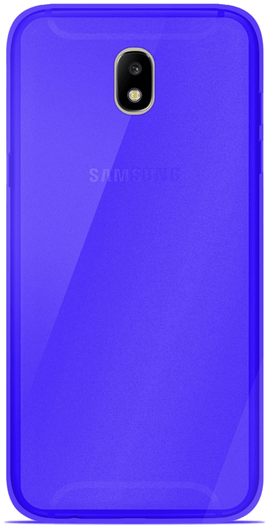 Coque silicone unie compatible Givré Bleu Samsung Galaxy J7 2017