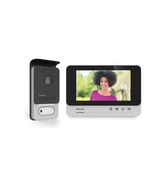 Videoteléfono PHILIPS WelcomeEye Comfort de 2 hilos con pantalla panorámica ultraplana de 7 pulgadas