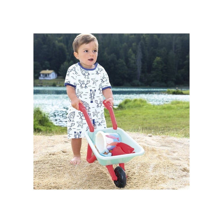 Brouette de plage ECOIFFIER avec seau et accessoires de sable Neuf - vue 2