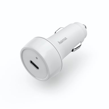 Chargeur pour voiture, Power Delivery (PD)/Qualcomm®, 18 W, blanc