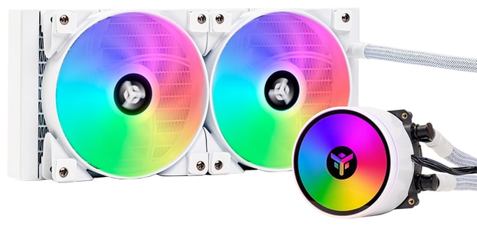 itek EVOLIQ 240 ARGB (White Edition) Processeur Refroidisseur de liquide tout-en-un 12 cm Blanc