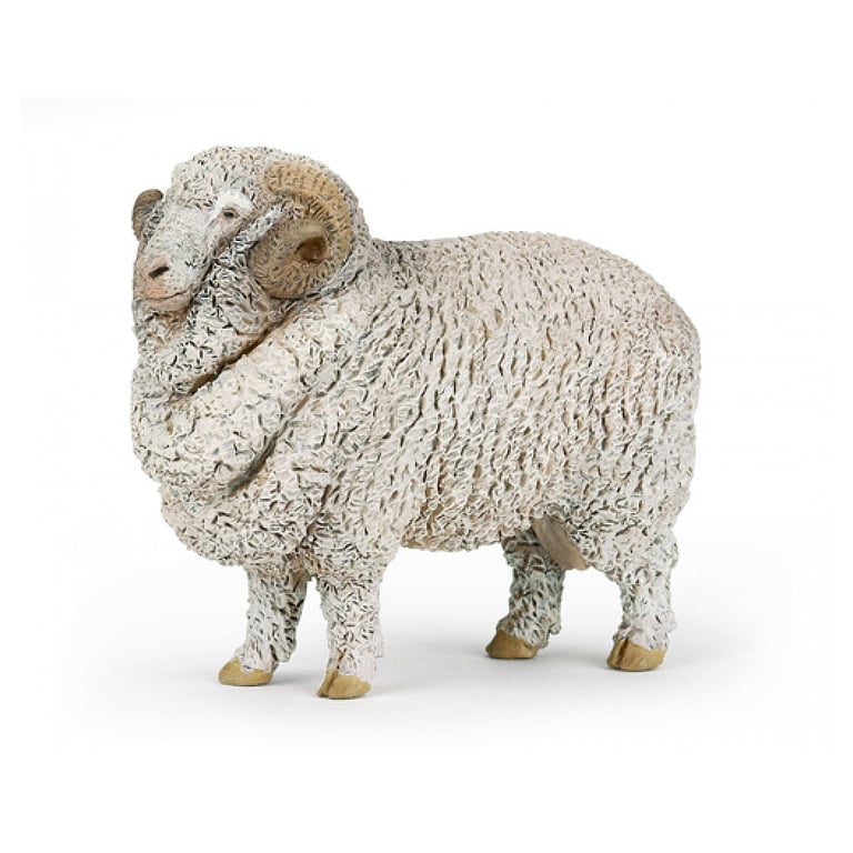 Figurine Papo Mouton Merinos Modèle Réaliste et Détails Précis Neuf