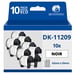 Paquete de 10 rollos de etiquetas compatibles BROTHER DK-11209 etiquetas de dirección pequeñas 62mm x 29 mm