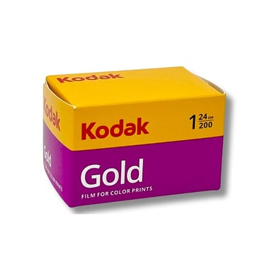 KODAK GOLD Pack 1 x Pellicule 200 ISO - Format 135 - 35 mm - 24 poses