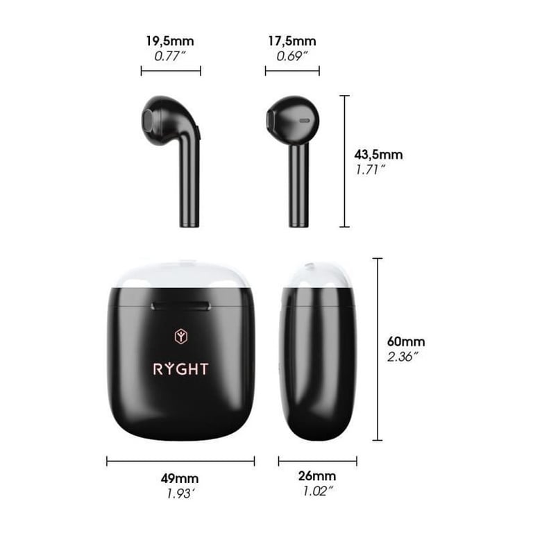 Écouteurs Sans Fil Ryght DYPLO 2 – Autonomie 30h, Bluetooth - vue 6