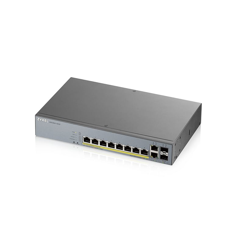 Zyxel GS1350-12HP-EU0101F switch Gestionado L2 Gigabit Ethernet (10/100/1000) Energía sobre Ethernet (PoE) Gris