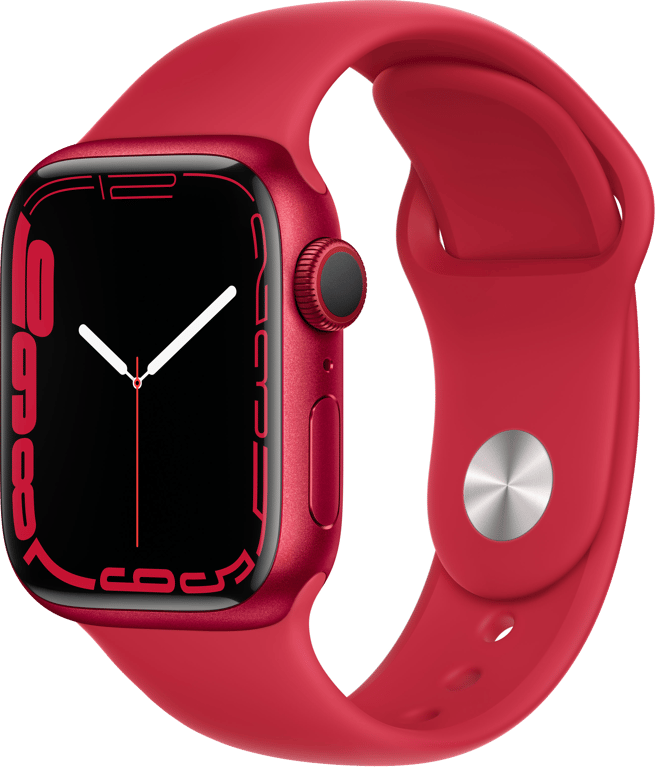 Watch Series 7 (GPS + Cellular) Boîtier en Aluminium (Product) Red de 41 mm, Bracelet Sport (Product