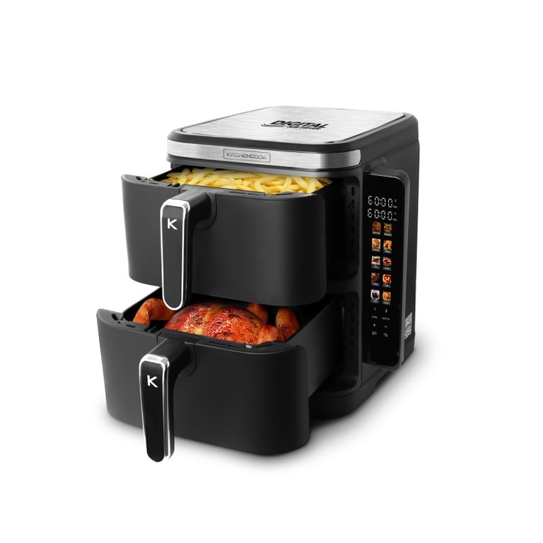 Friteuse À Air Kitchencook AIRFLOW12 LED – 12L, 2800W, 10 Programmes - vue 3