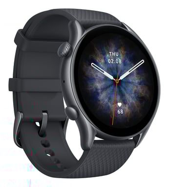 Amazfit GTR 3 Pro 3,68 cm (1,45'') AMOLED 46 mm Digitale 480 x 480 pixel Touchscreen Nero Wifi GPS (satellitare)