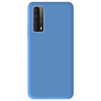 Coque silicone unie Mat Bleu compatible Huawei P Smart 2021