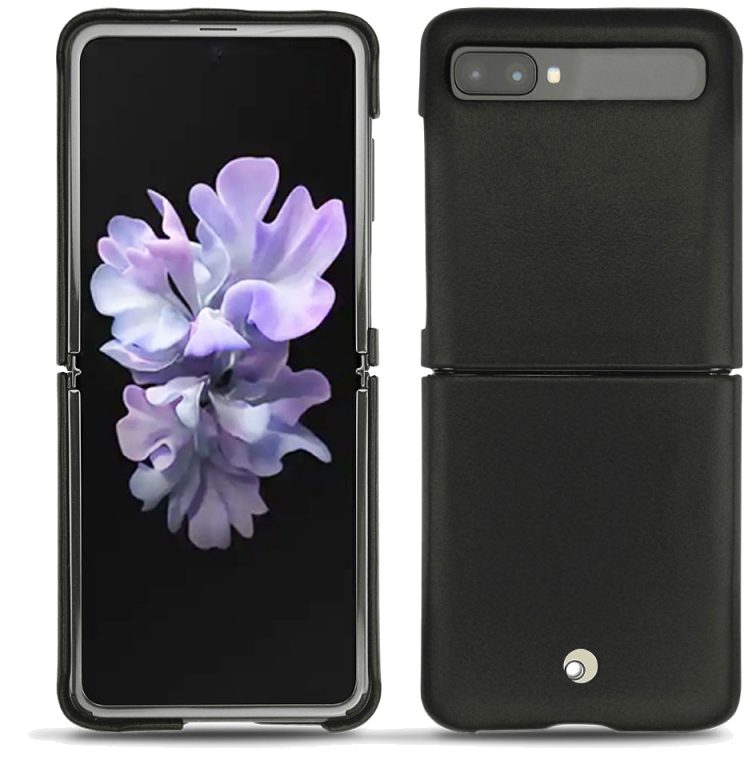 Coque cuir Samsung Galaxy Z Flip - Seconde peauNoir