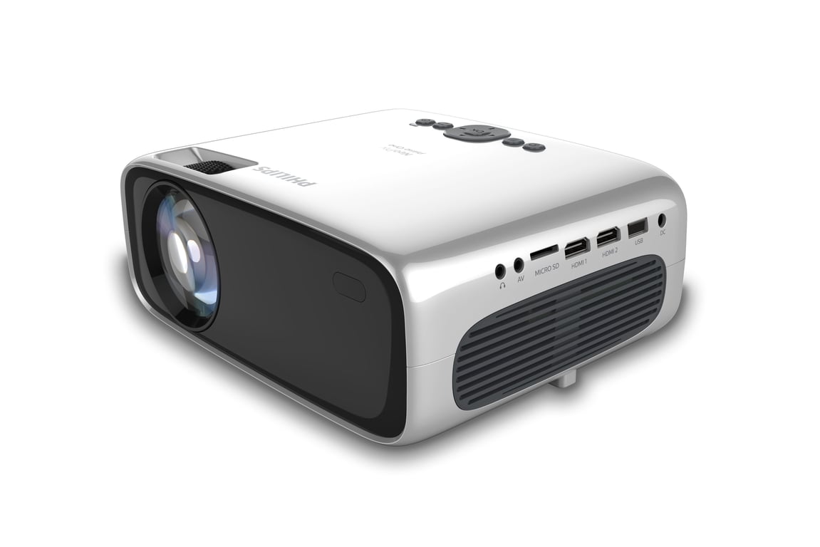 Philips NeoPix Prime One NPX535 Projecteur LCD portable 180 lumens 1280 x 720 16:9 Miracast Wi Fi Display / AirPlay - vue 3