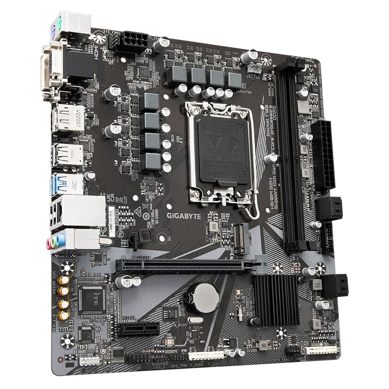 GIGABYTE H610M S2H carte mère Intel H610 Express LGA 1700 micro ATX Neuf - vue 3