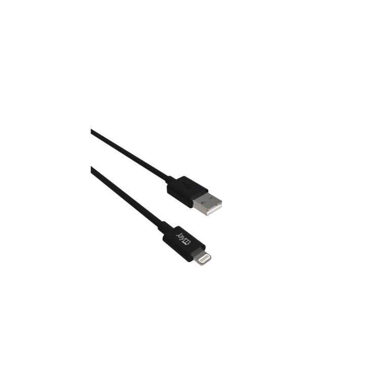 aym - Confezione di caricabatterie da auto a 2 porte USB 12W + cavo Lightning da 1 metro compatibile con Lightning MFI Nero