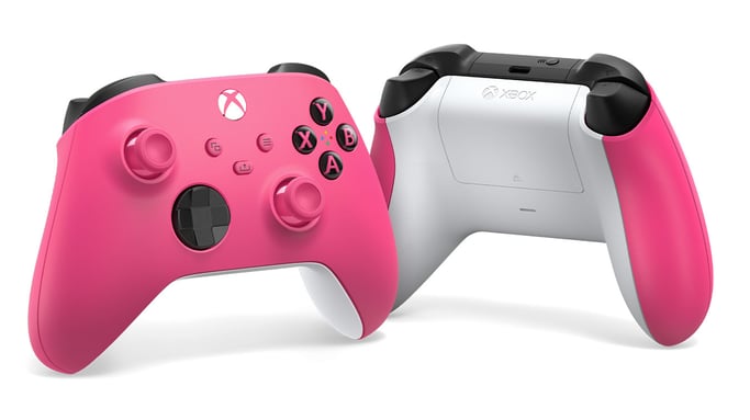 Manette Xbox Series sans fil nouvelle génération – Electric Volt – Jaune – Xbox Series / Xbox One / PC Windows 10 - Rose