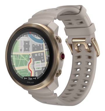 Polar Vantage M3 3,25 cm (1.28 ) AMOLED 44.7 mm Numérique 416 x 416 pixels Écran tactile Or, Sable GPS (satellite) - Neuf