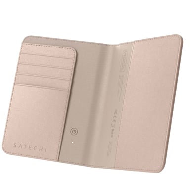 Satechi Funda de Cuero para Pasaporte FindAll con Almacenamiento para Tarjetas y Protección RFID Rosa