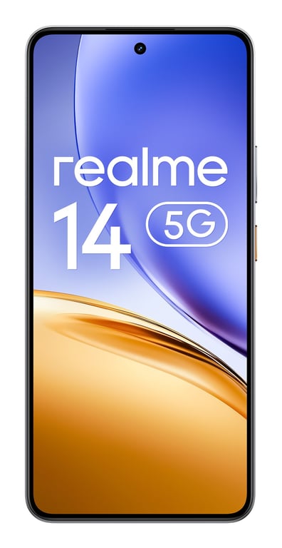 realme 14 16,9 cm (6.67 ) Android 15 5G 12 Go 256 Go 6000 mAh Argent - Neuf