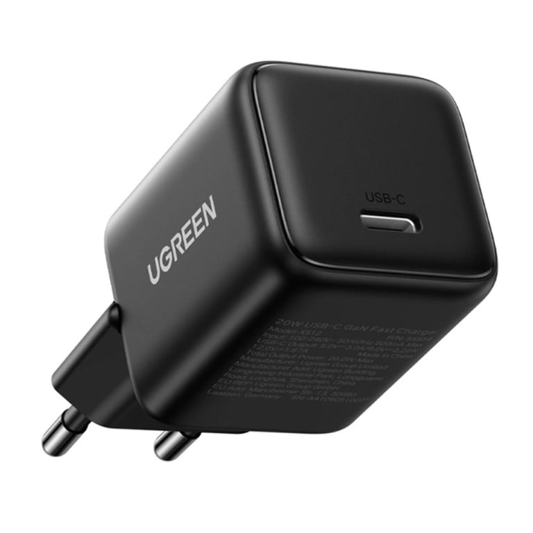 Ugreen Chargeur X512 20W GaN USB-C Compact Noir - vue 3