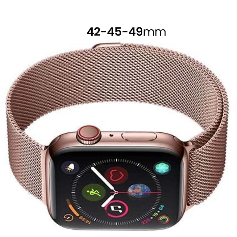 Bracelet pour Apple Watch 42 / 45 / 49mm Élégant en Maille Milanaise Neuf - vue 4