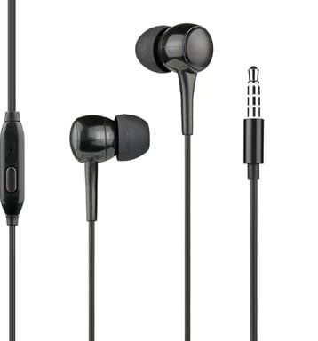 Ecouteurs Jack 3.5mm Intra-auriculaire Noir WOW