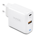 Chargeur secteur mural UE double USB universel PowerPort Speed+ Charge Rapide 45W (QC 4+/Power Delivery), Blanc